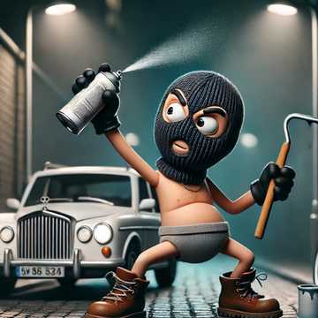 Nudist vandalist