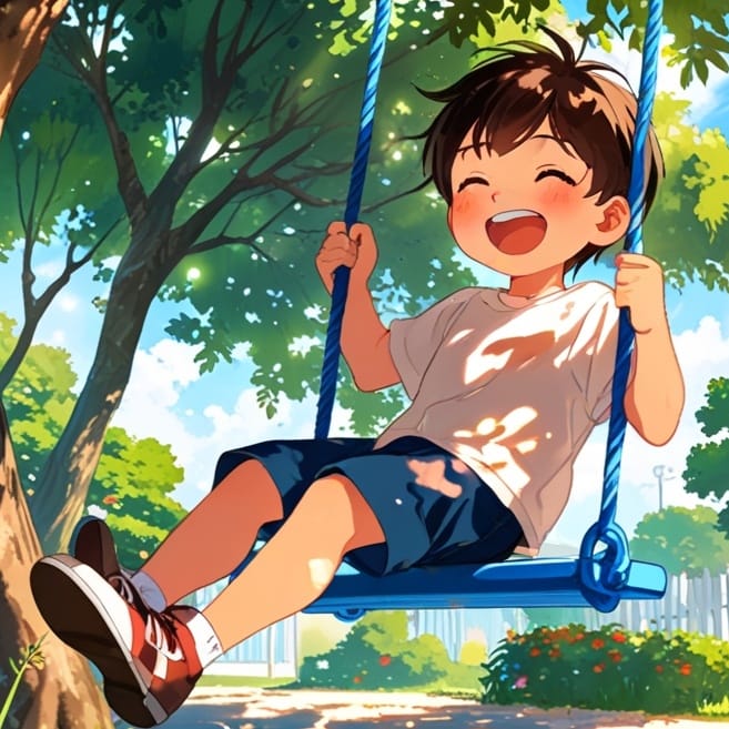 ❤ 青いブランコ