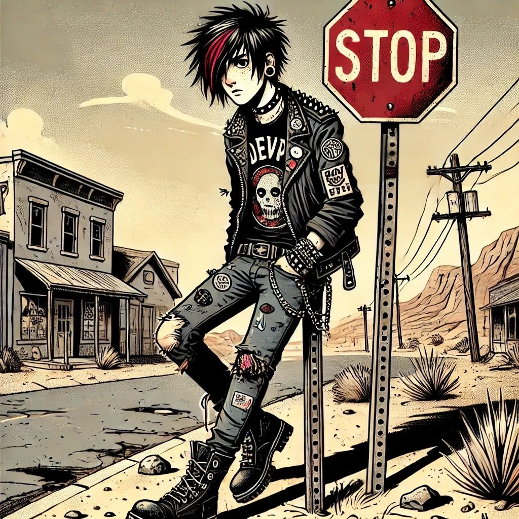 Dusty Stop Sign