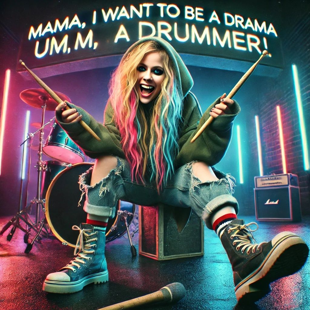 Mama, I Want to Be a Drama (Um, a Drummer!)