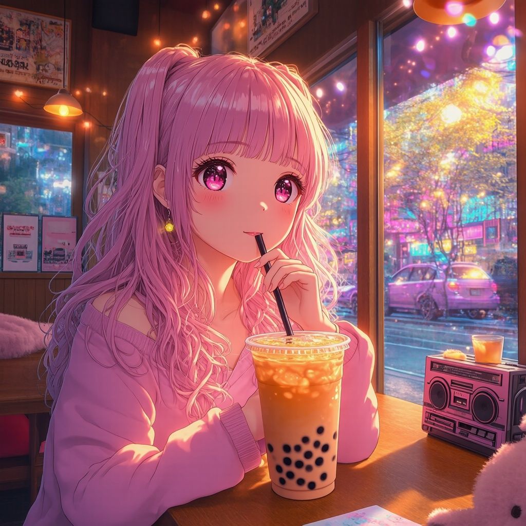 "Boba Dream Café" #BobaTeaShop