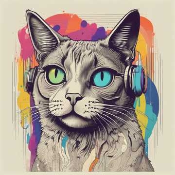 💕激しく踊る猫