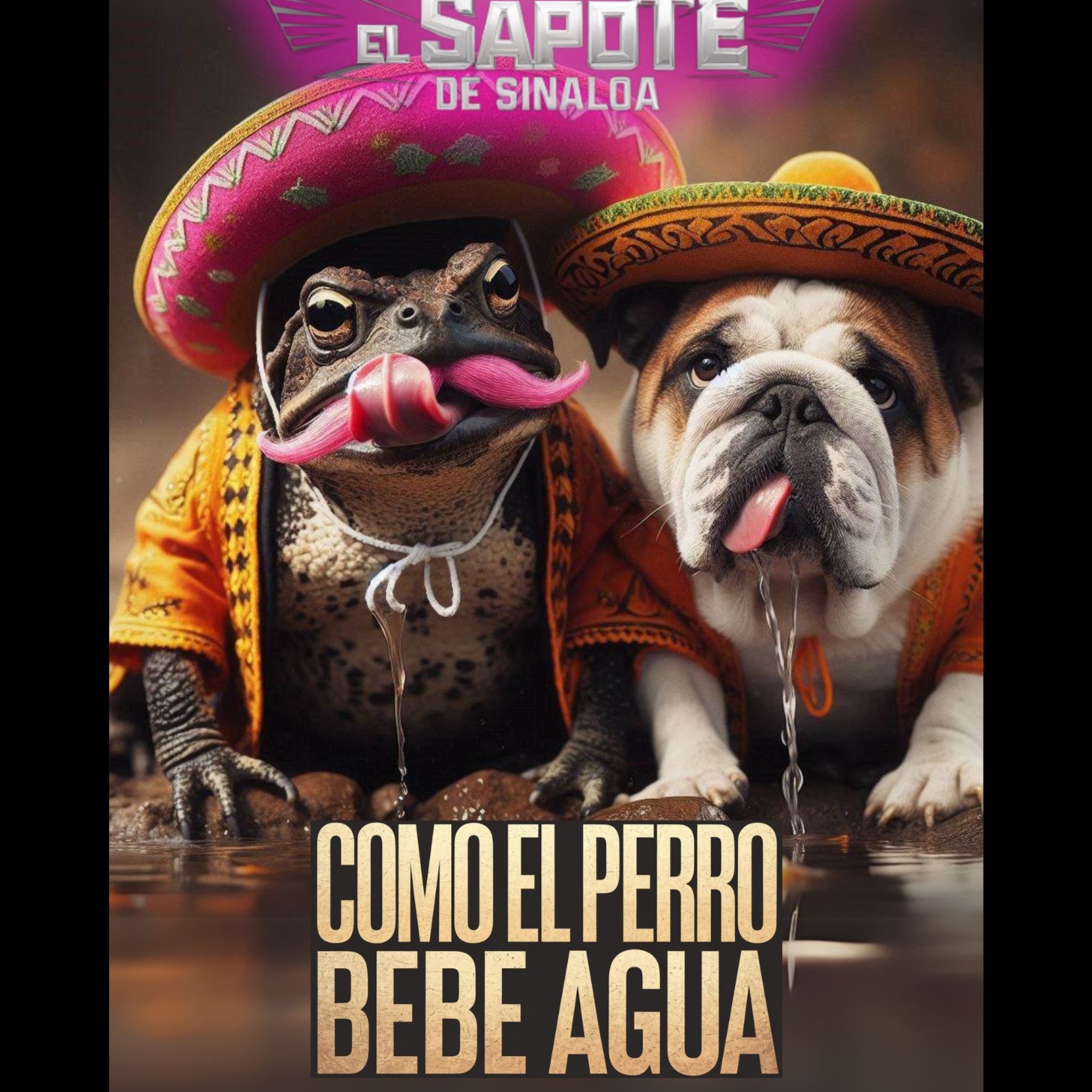 COMO EL PERRO BEBE AGUA