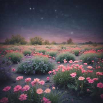星星，雲朵，蝶翼