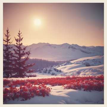 皚皚白雪