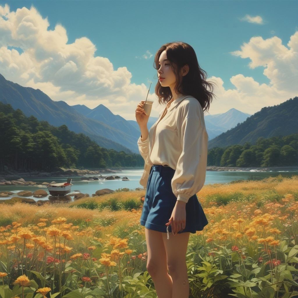 Title: 자유로운 바람 (Carefree Wind)