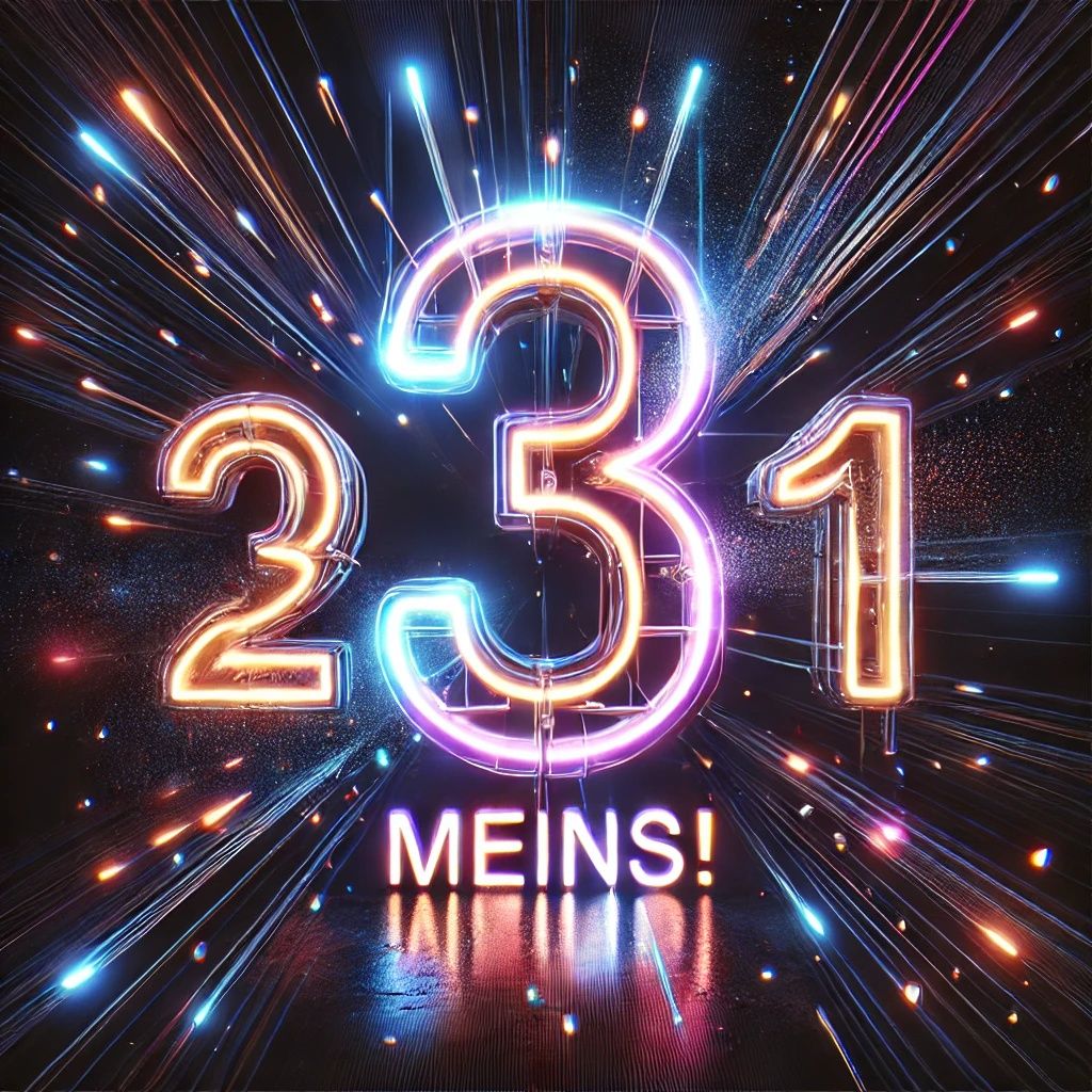 3 - 2 - 1  Meins