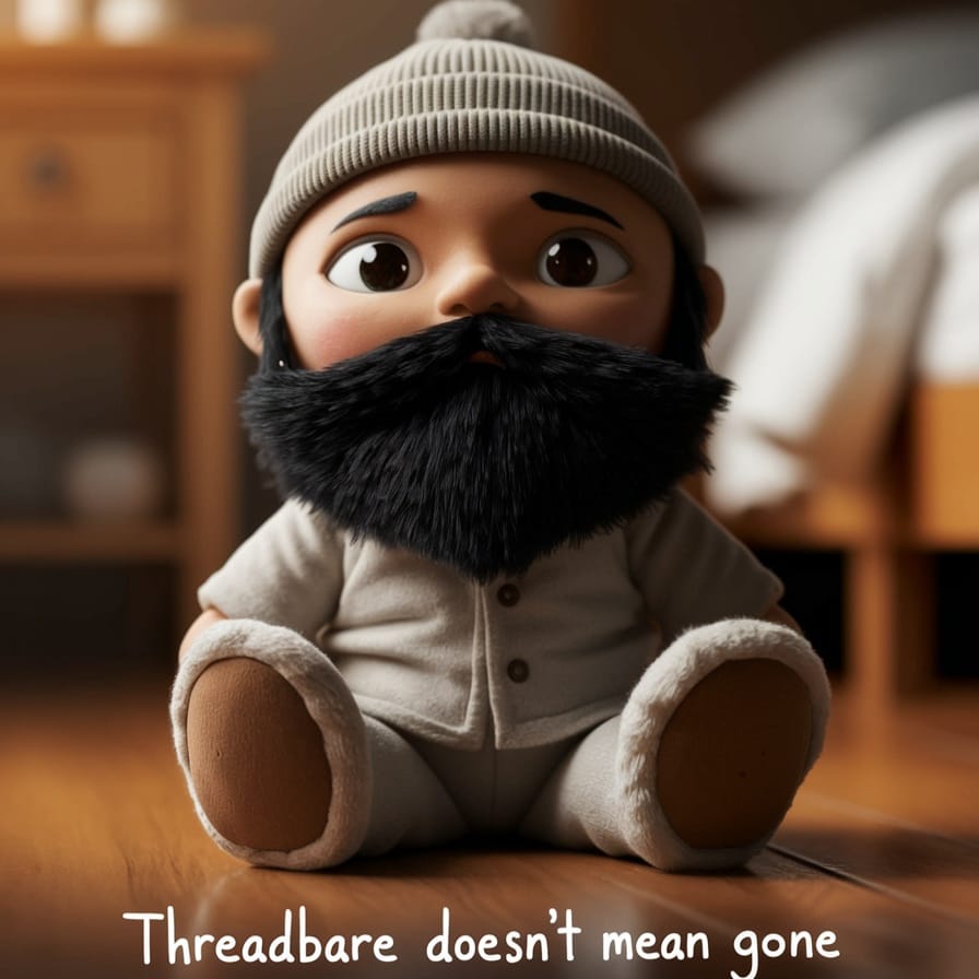 Threadbare Doesn’t Mean Gone #PlushiePandemic🧸