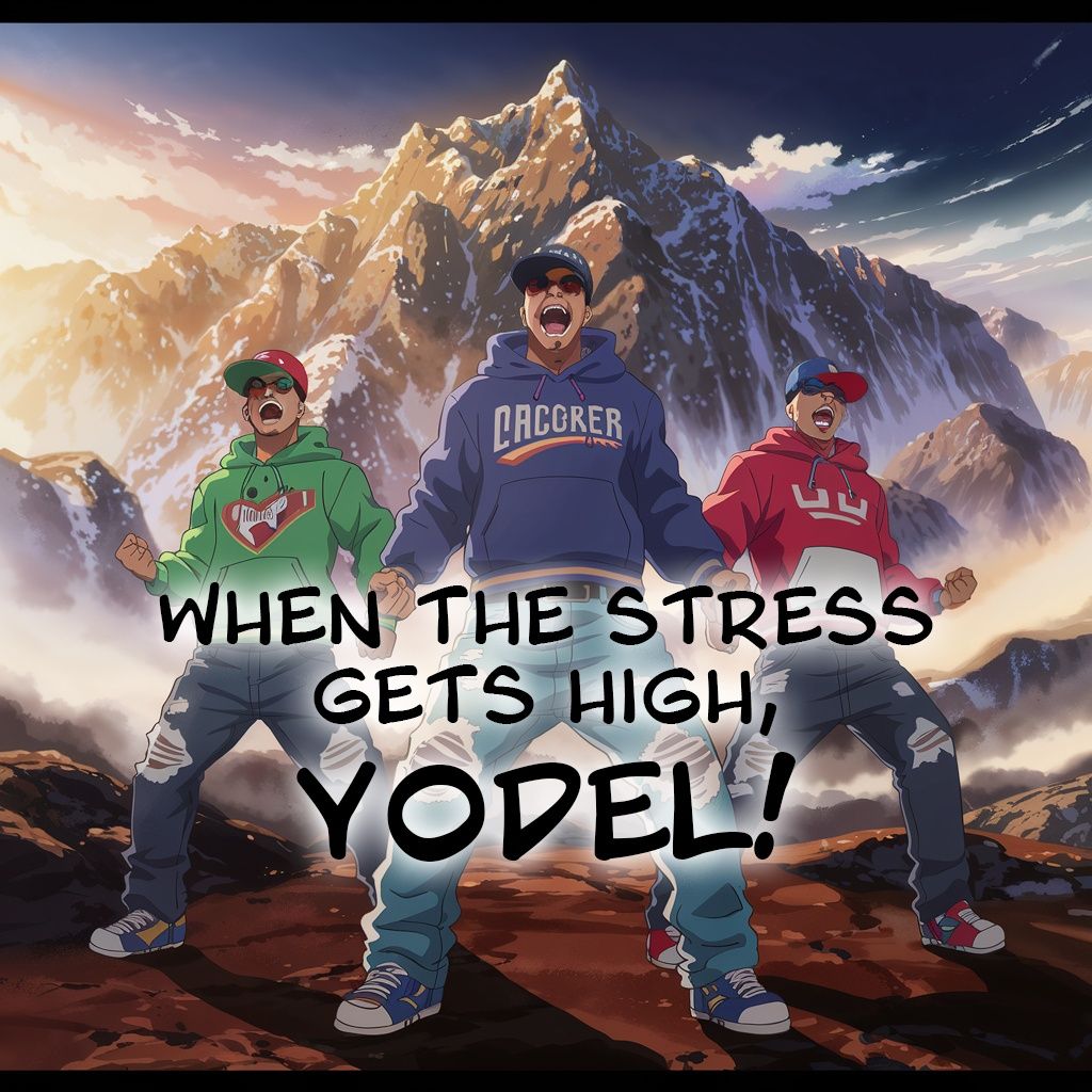 When the stress gets high, yodel!