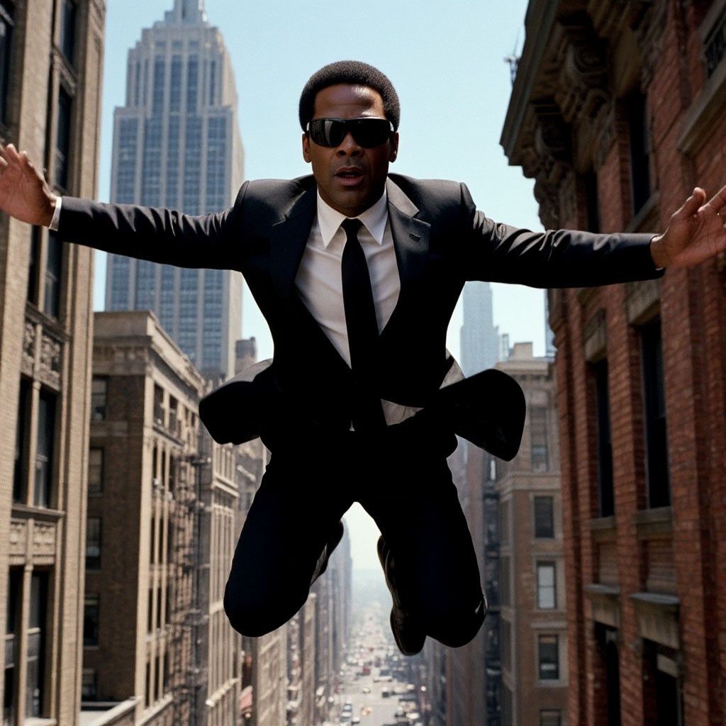 Men in black. Time jump.