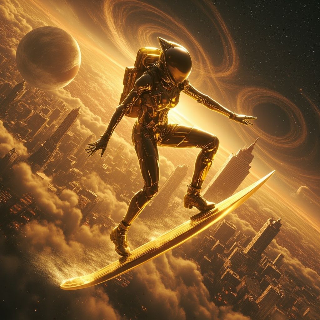 Golden Surfer Girl