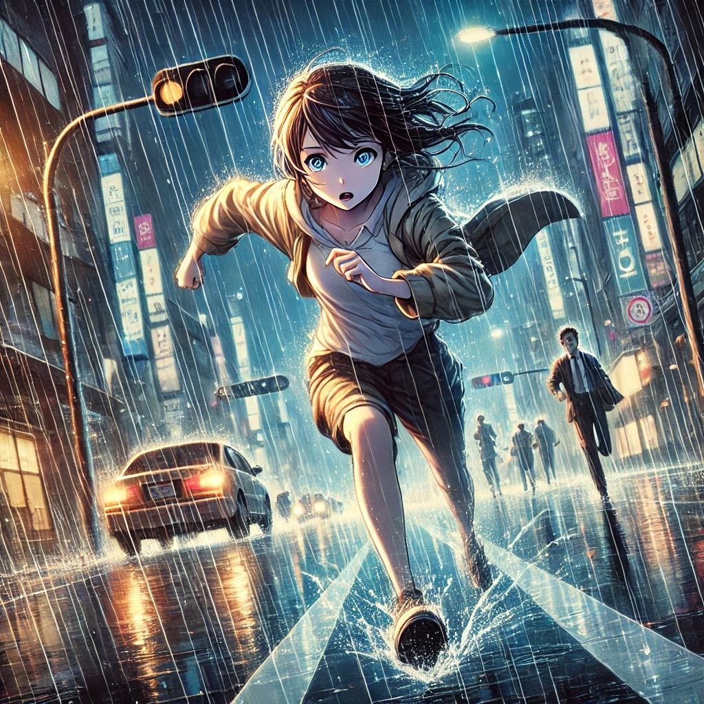 雨音に滲む影