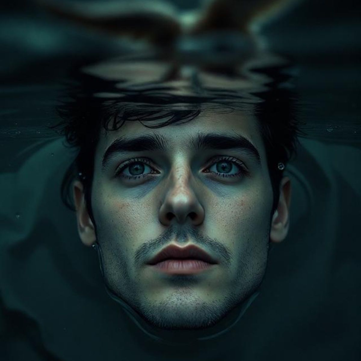 Under water