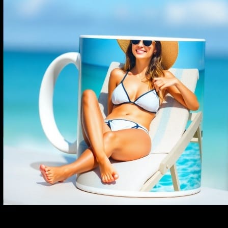 Das Bild auf der Tasse