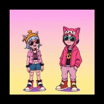 작은 미소 - HipHop Cat Girl.