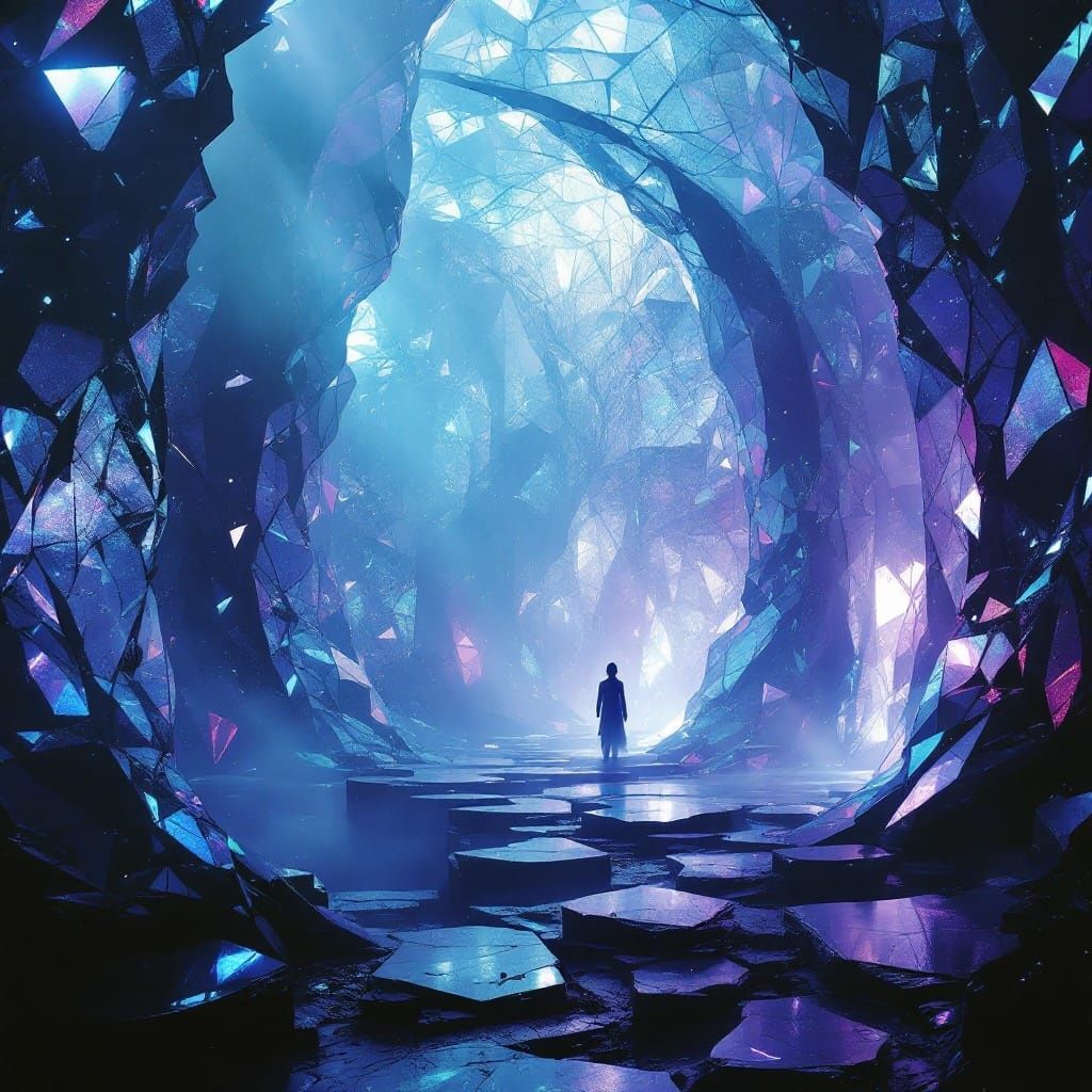 Glass labyrinth