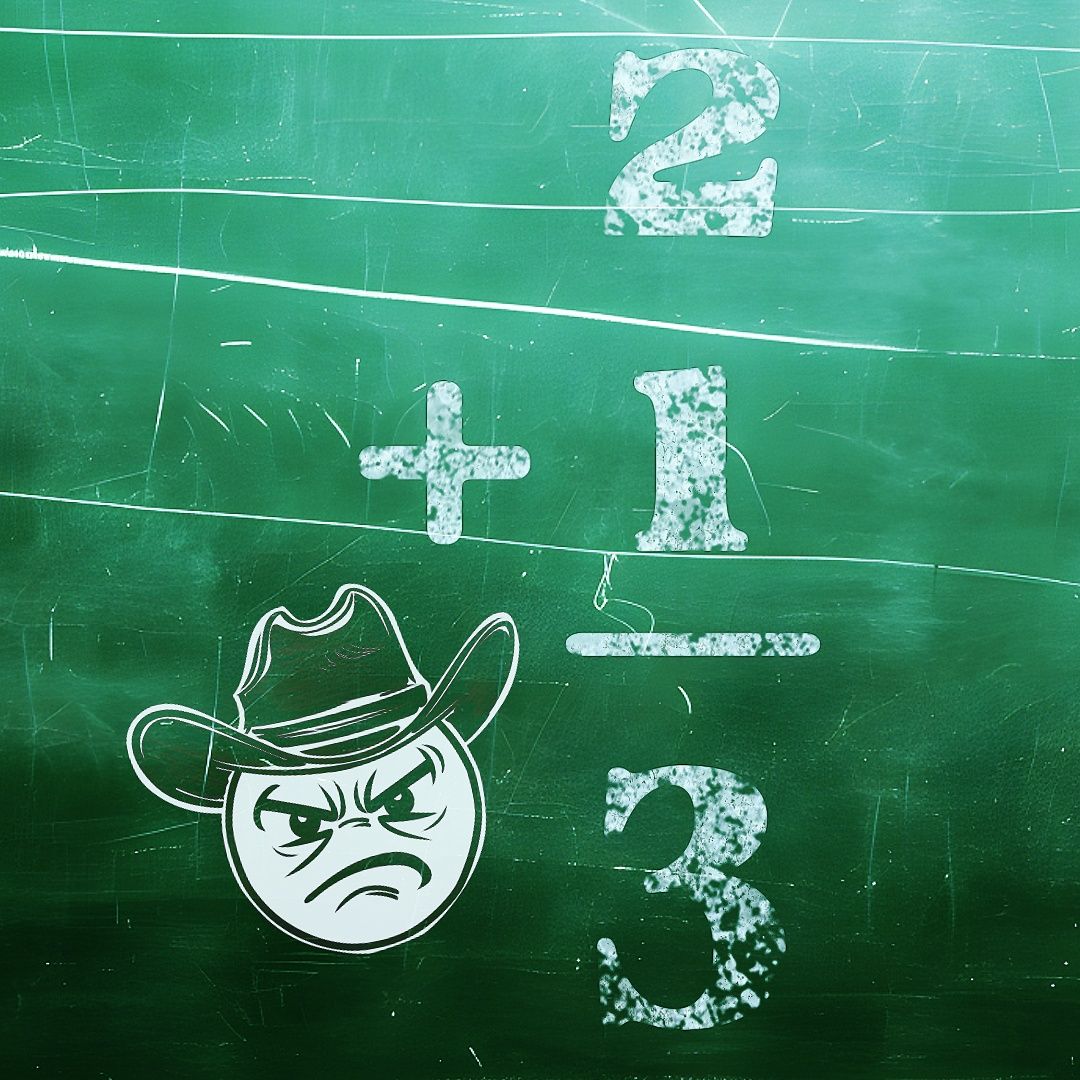 2+1=3