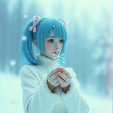 A Snowflake In Full Bloom