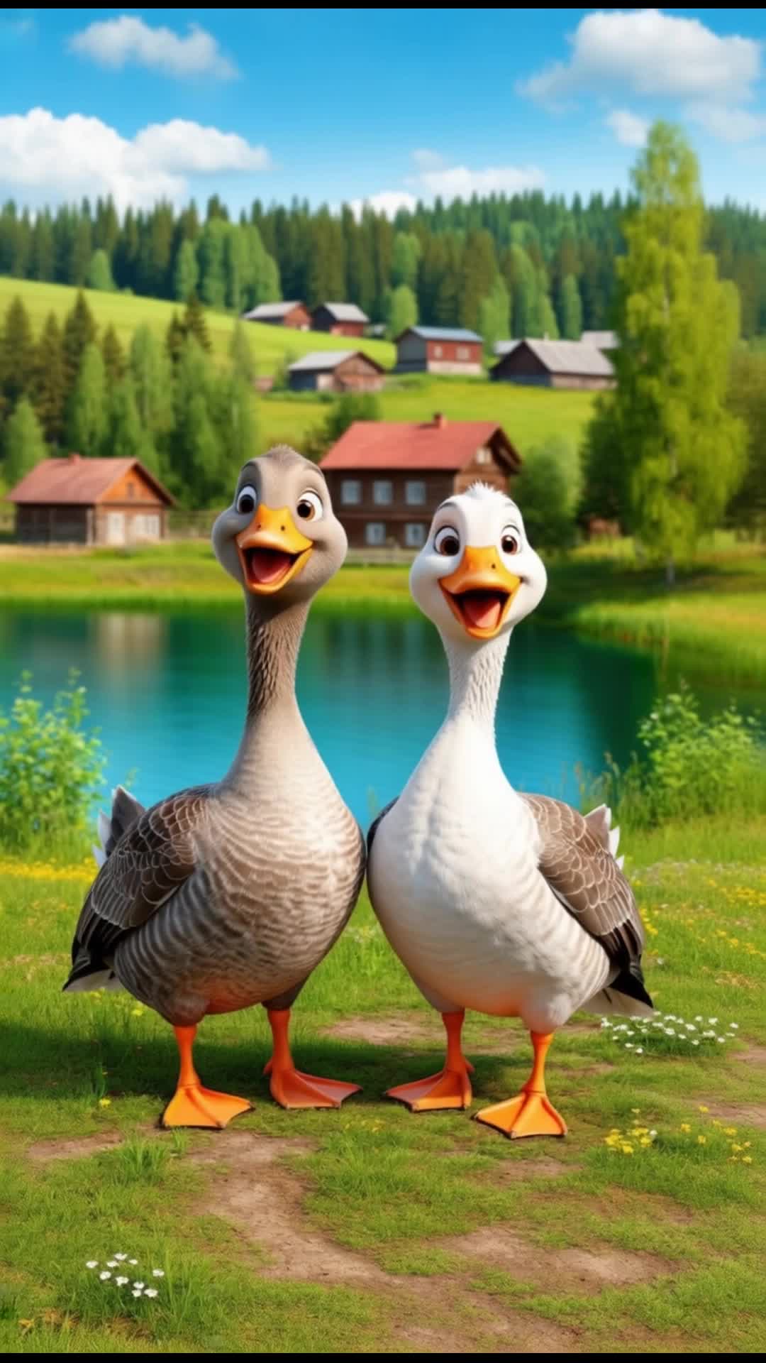 Два веселых гуся  ("Two Merry Geese" russian folk song)
