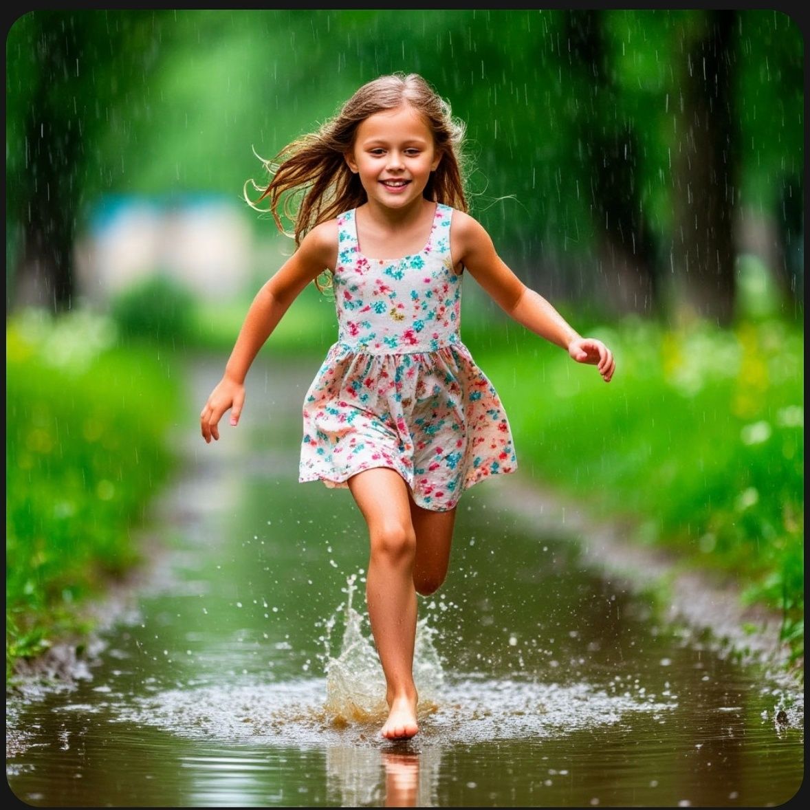 Pluie chaude d’été