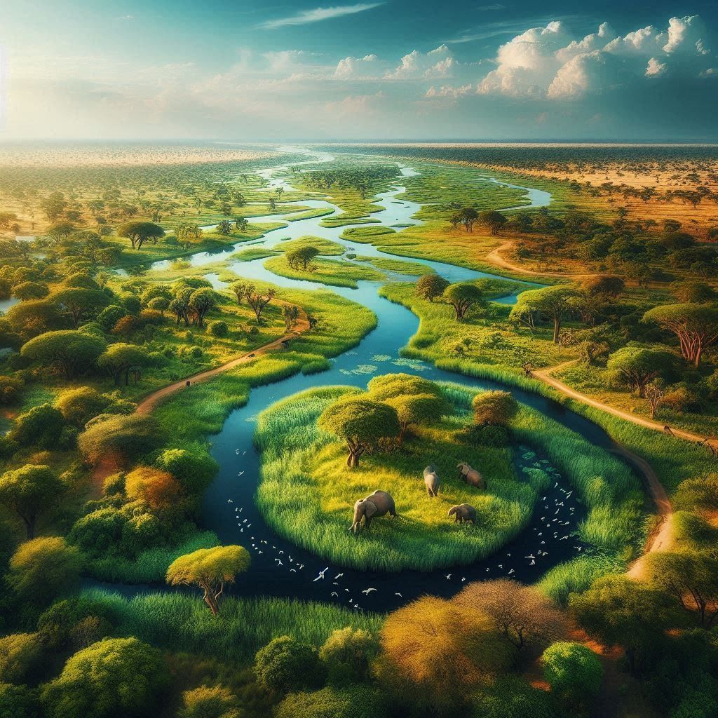  Sen  nad Deltą  Okavango