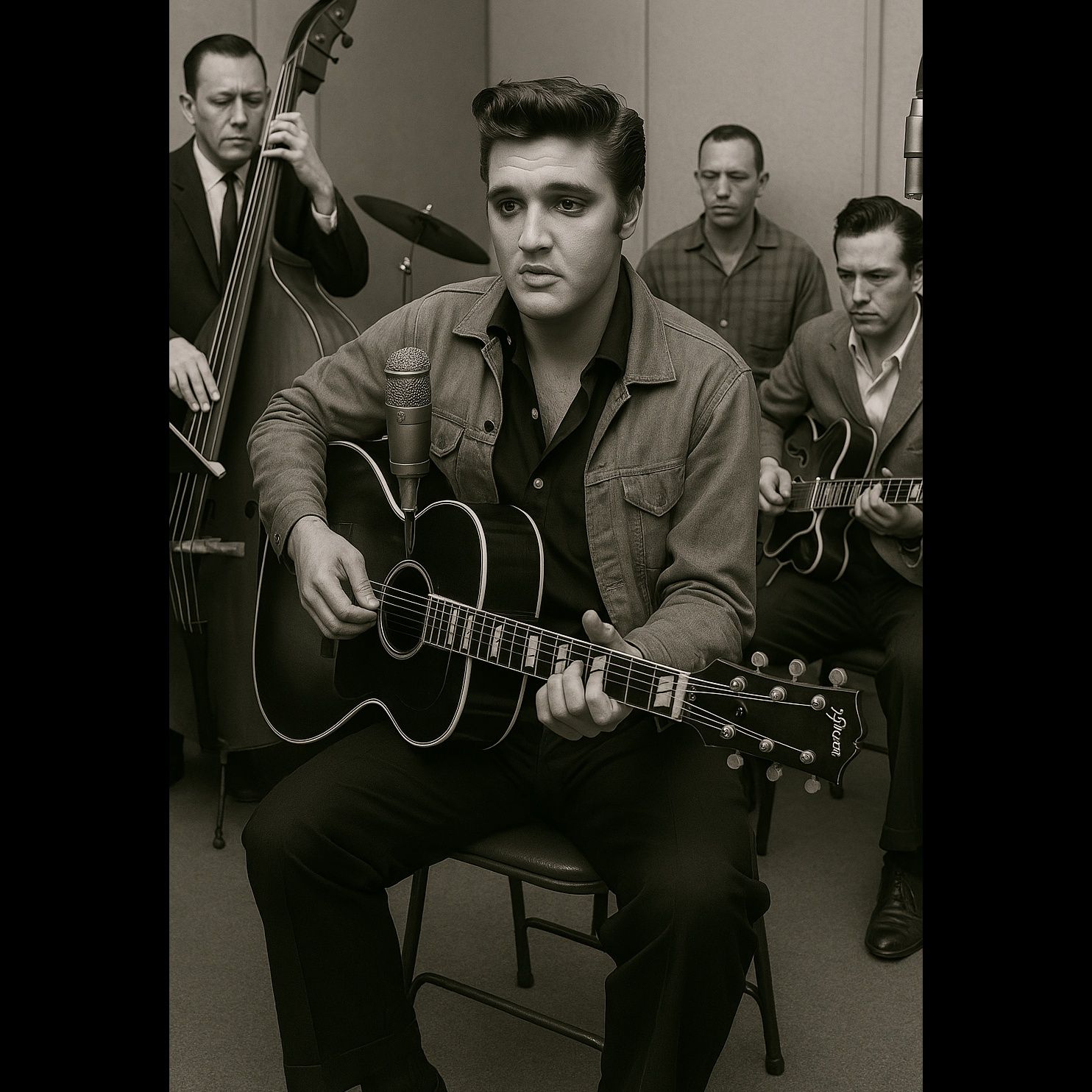 Elvis recording session