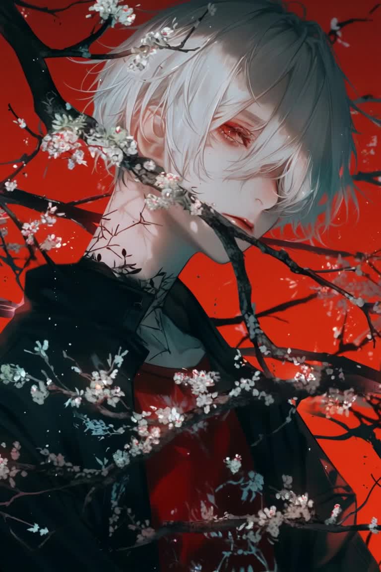灰色の花
