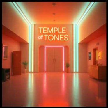 "Temple of Light Gospel at Night"