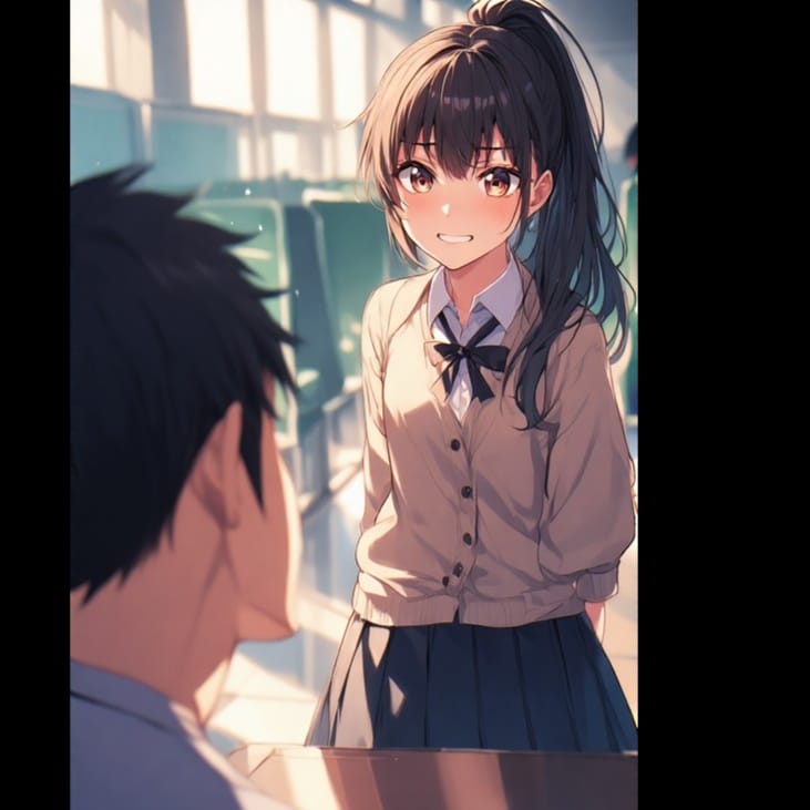 先輩? (Where are you going, senpai?)