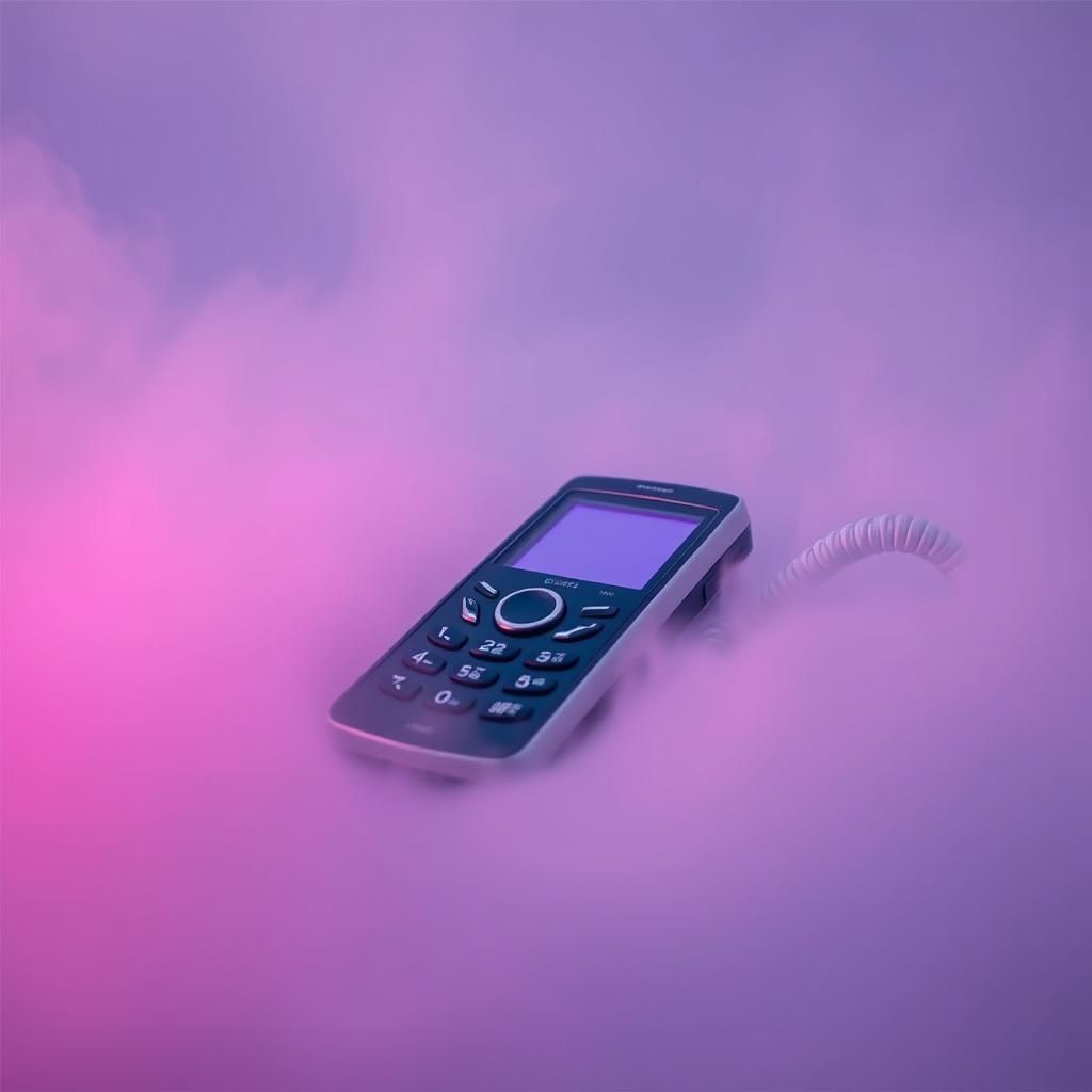 hearing someone else's conversation on a cellphone from '06 (slushwave)