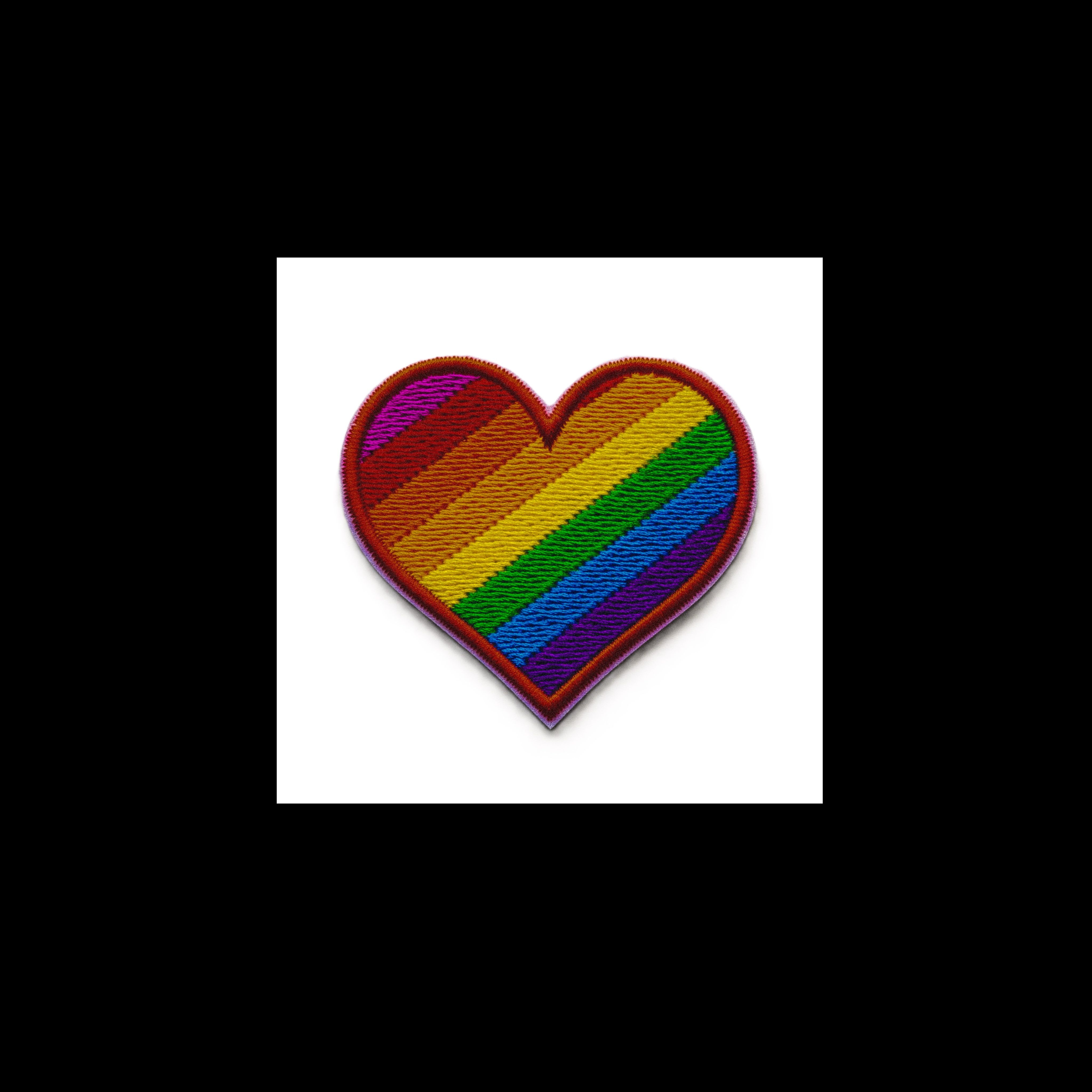 Heart colored in the rainbow 🌈