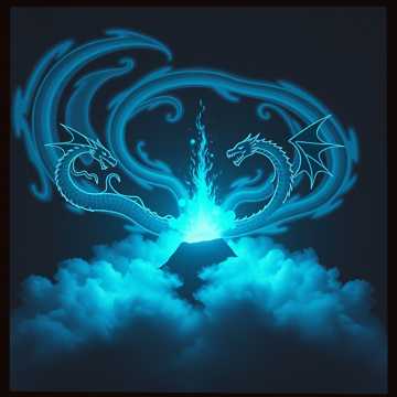 नीलो र कालो ड्रागन  BLUE & BLACK DRAGONS   2025.6.17