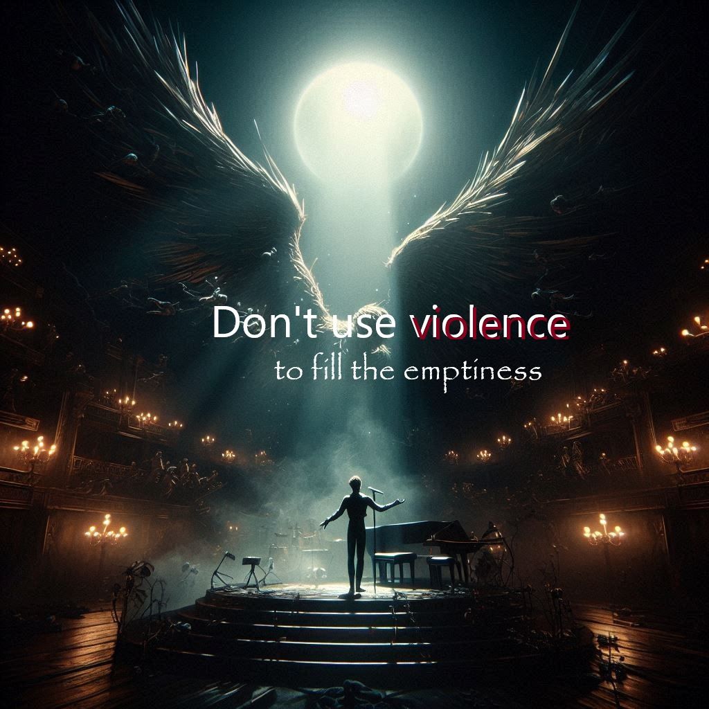 Don't use violence to fill the emptiness