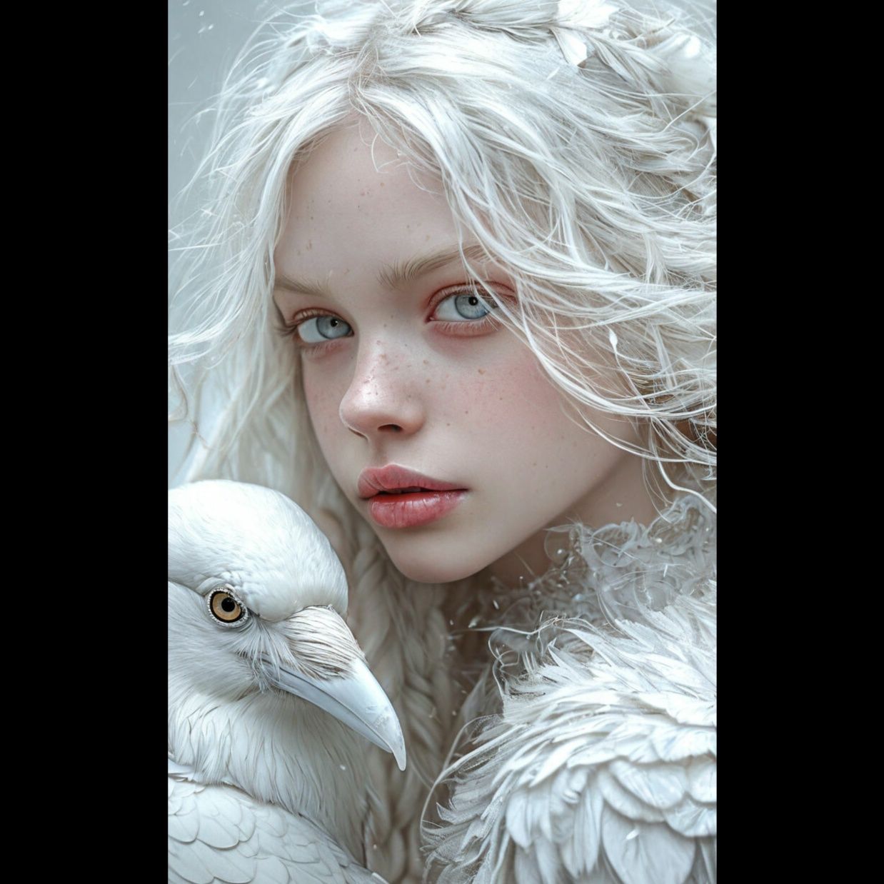 Albino girl 