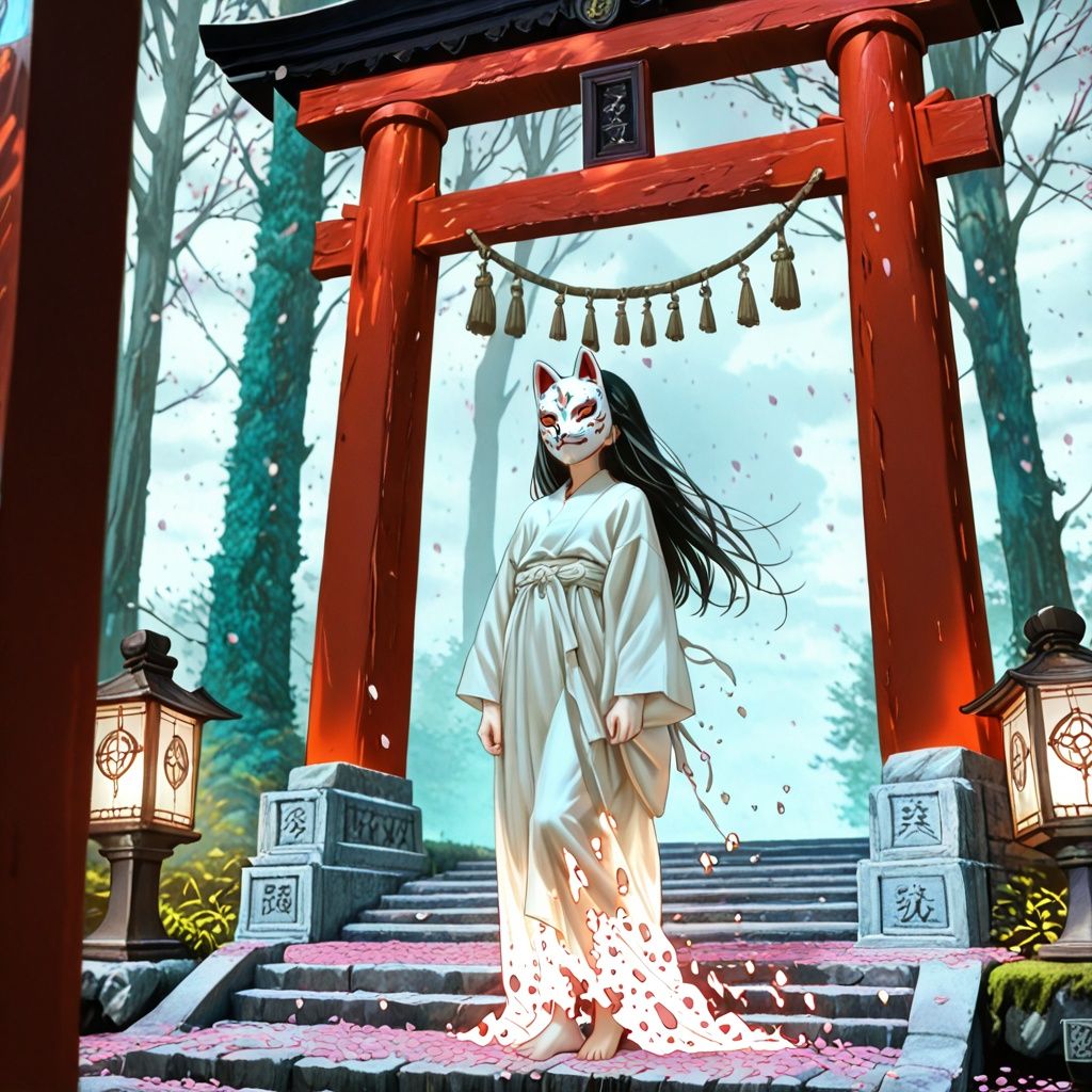 狐面の少女 (The Girl Beneath the Fox Mask)
