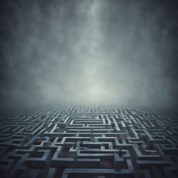 Labyrinth ohne Licht