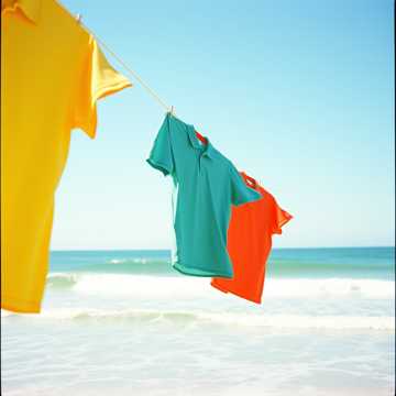 Camisas Havaianas no Mar de Verão