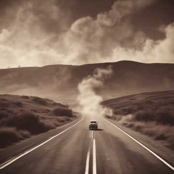 cigarette coffee and the road