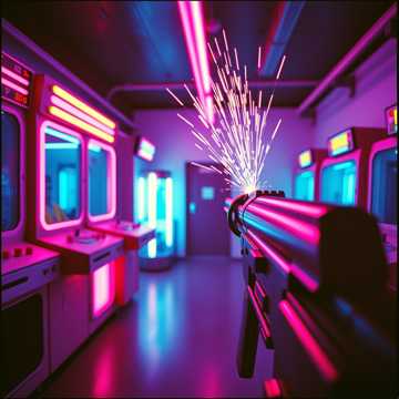 Machine gun waiting for a trigger
