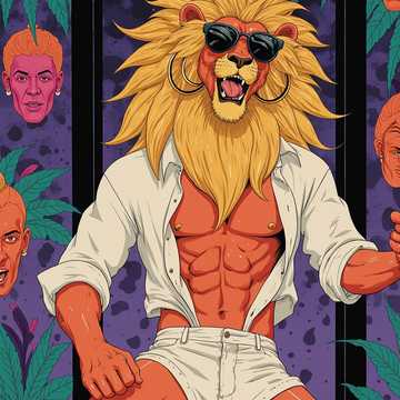 The Lion in Heat -🎊《suno非洲部落節慶-陽光》🎊