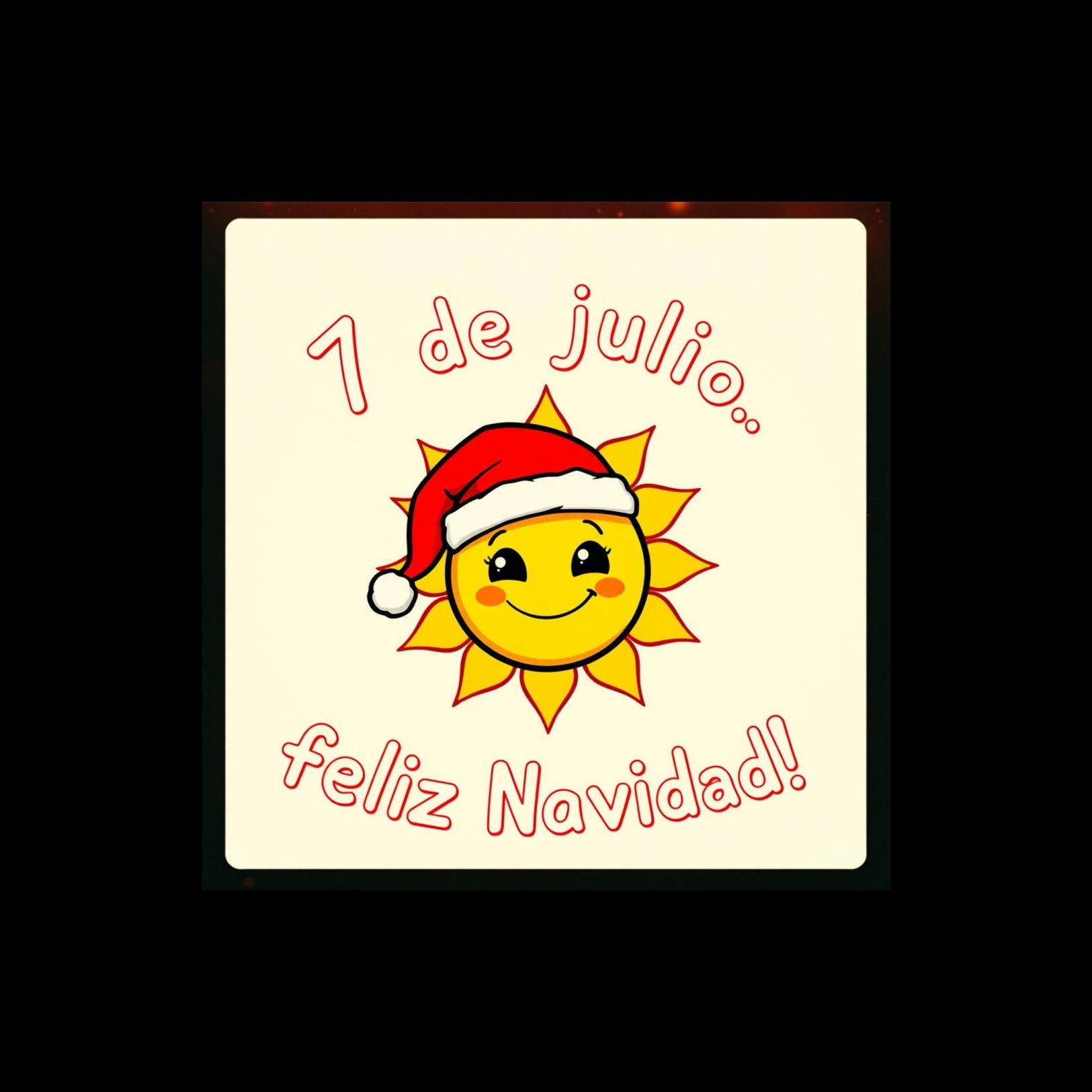 7 de julio... feliz Navidad!!