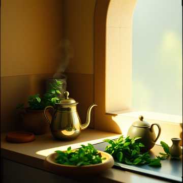 Thé à la menthe sans sucre