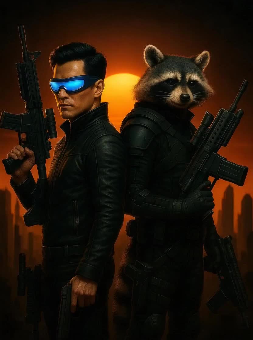 El Sr. Villano y Rocket Raccoon Salvan el Mundo