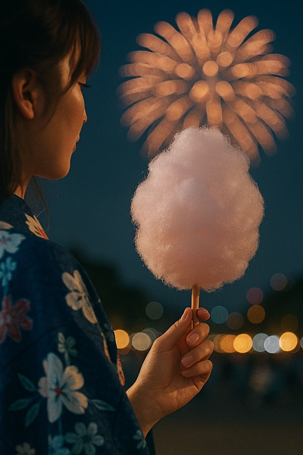 綿飴の恋 # 花火大会
