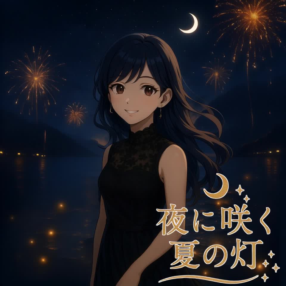 夜に咲く夏の灯