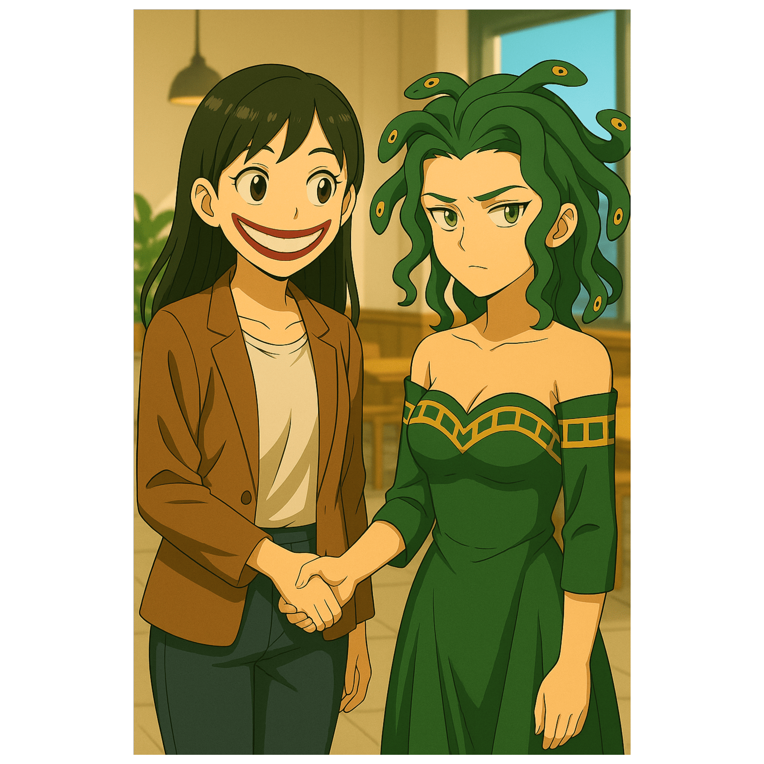 出会い[口裂け女＆メデューサ]