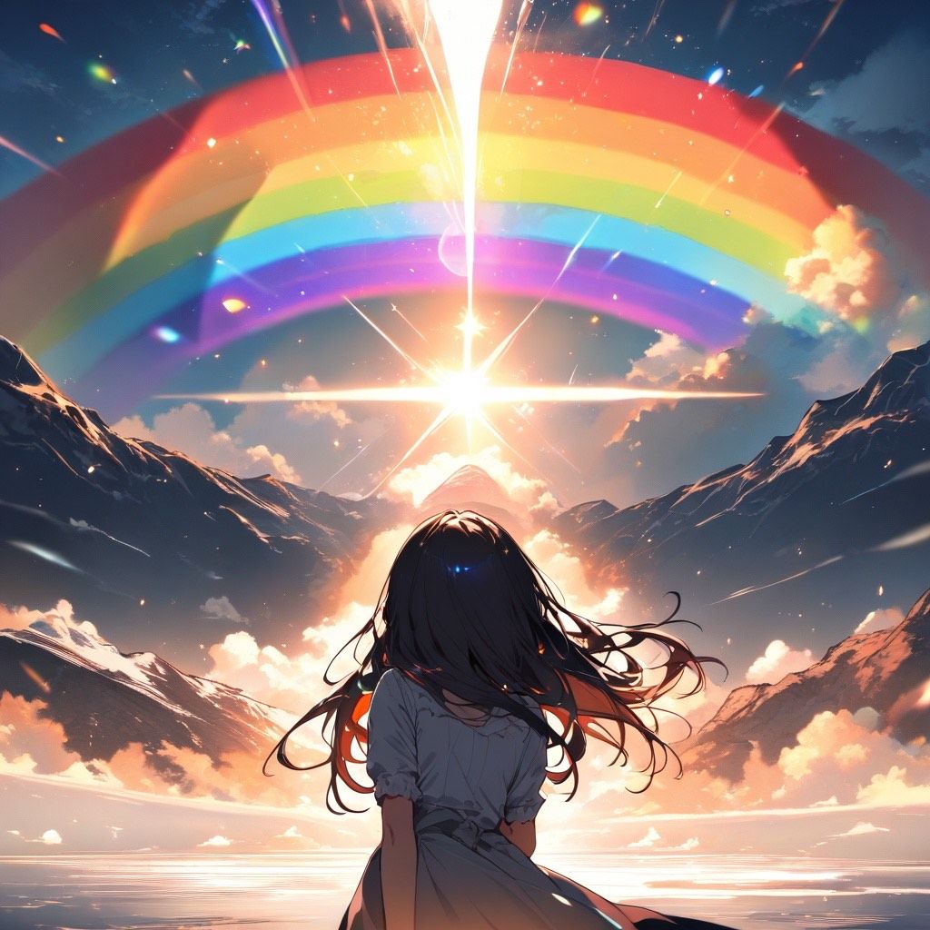 虹の下に宝物がある