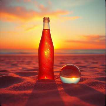 The orange soda glass