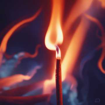 Streichholz und Benzinkanister