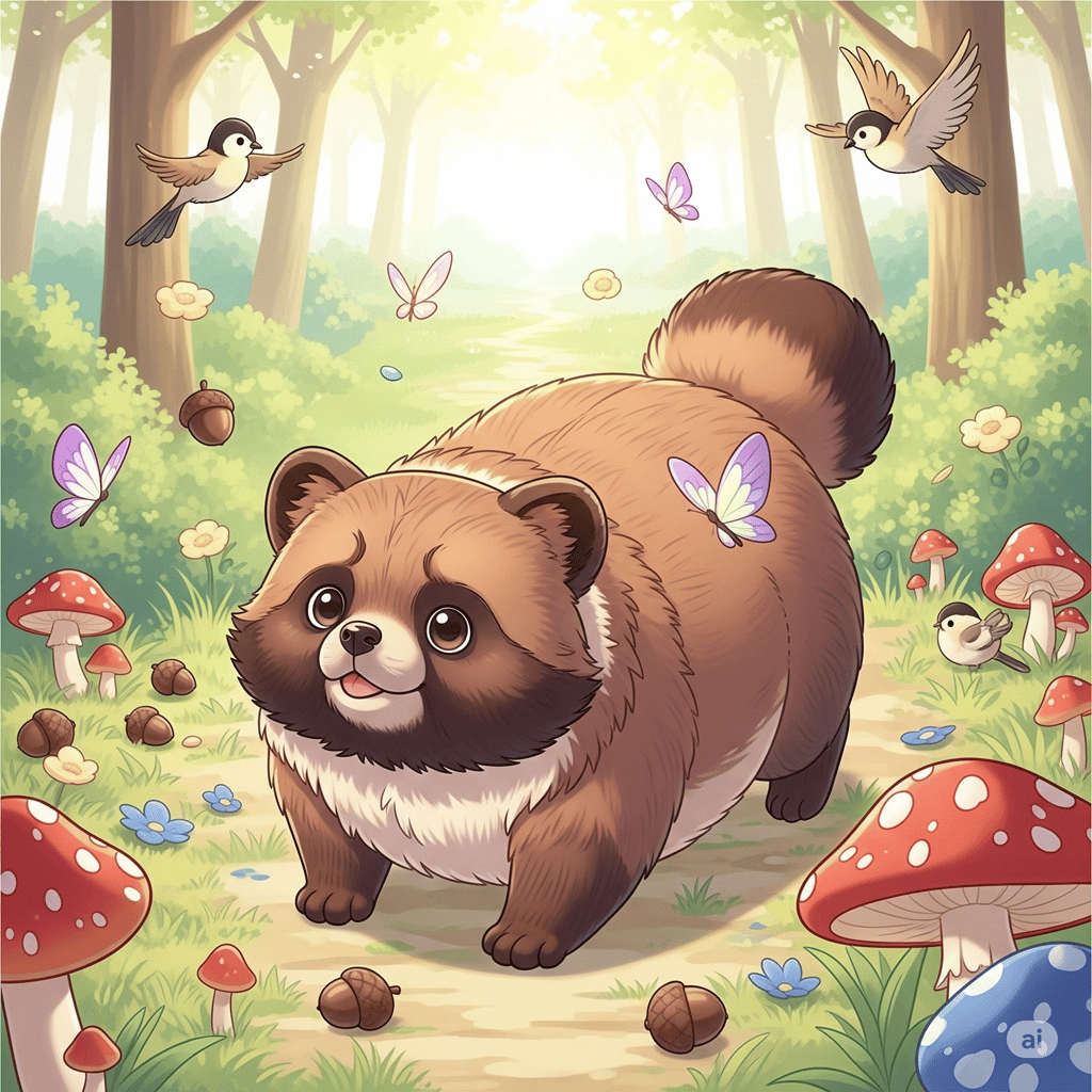 ぽてぽて たぬき